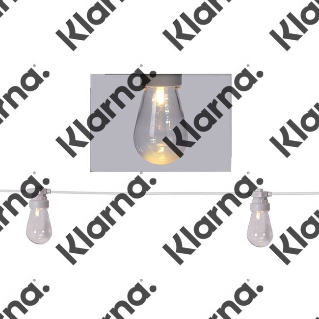 Feestverlichting - 20 lamps - helder - warm-wit