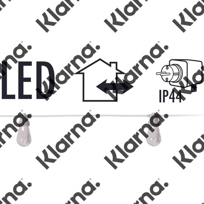 Feestverlichting - 20 lamps - helder - warm-wit