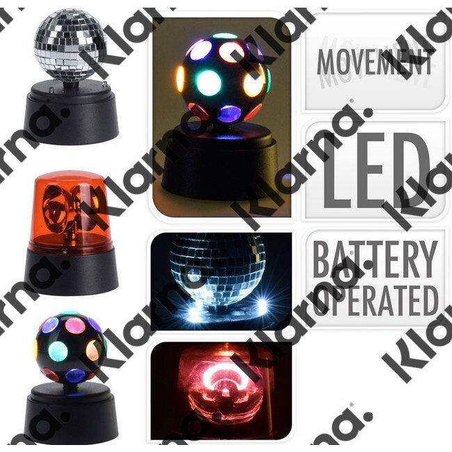 Discolampen - 3 stuks