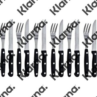 Vaggan Steakmessen en vorken - set 12-delig