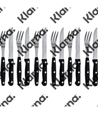 Vaggan Steakmessen en vorken - set 12-delig
