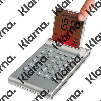Multifunktionele alarm klok met push-up LCD display