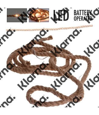 Ceruzo Jute touw met ledverlichting - 1.50 meter