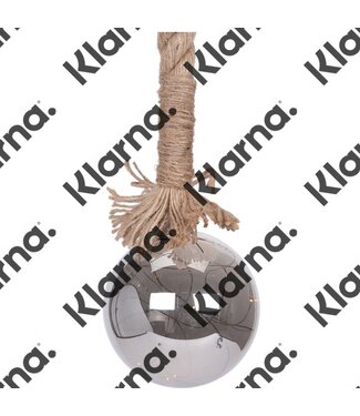Ceruzo Glazen bal met 15 LED's - 10cm - met timer