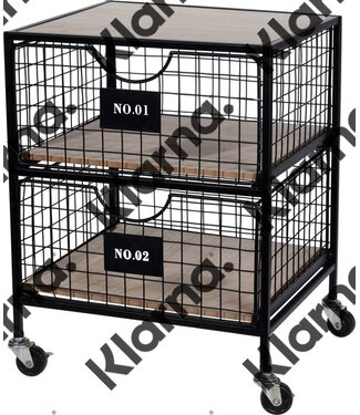 Home&Styling Dossierkast verrijdbaar - 35x33x45 cm
