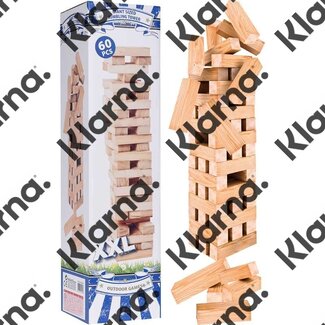 Outdoor Games Stapeltoren XXL - hout - 60 delig