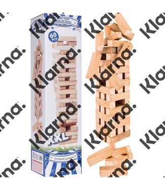 Outdoor Games Stapeltoren XXL - hout - 60 delig