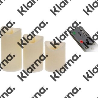 LED-kaarsen - 3 stuks - met bewegende vlam, timer, dimmer en afstandsbediening