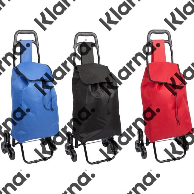 Boodschappentrolley - Handige Trappenloper - blauw