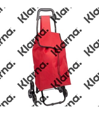 Boodschappentrolley - Handige Trappenloper - rood