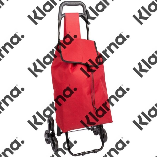Boodschappentrolley - Handige Trappenloper - rood