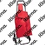 Boodschappentrolley - Handige Trappenloper - rood