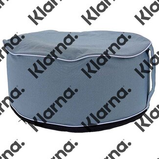 Poef opblaasbaar - aqua