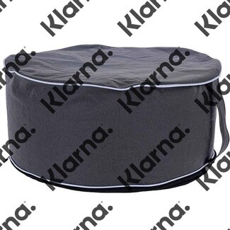 Poef opblaasbaar - grijs