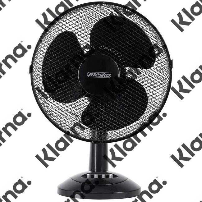 Mesko MS7309 - Tafelventilator zwart - 30cm