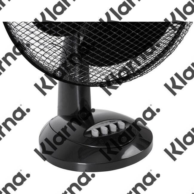 Mesko MS7309 - Tafelventilator zwart - 30cm