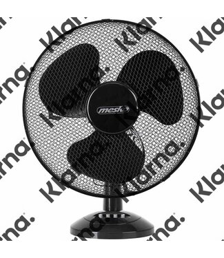 Mesko MS7308 - Tafelventilator zwart - 23cm