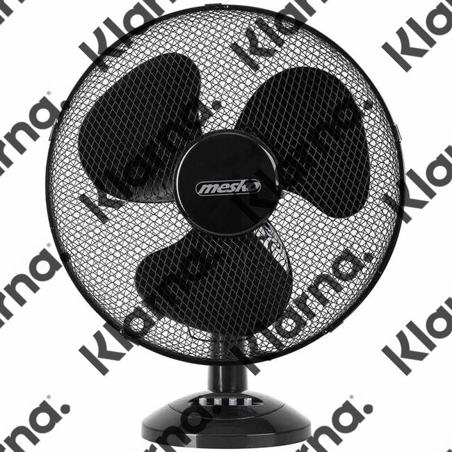 Mesko MS7308 - Tafelventilator zwart - 23cm