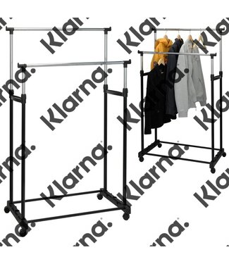 Storage Solutions Mobiel dubbel kledingrek - 86x42x170