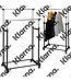 Storage Solutions Mobiel dubbel kledingrek - 86x42x170