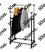 Storage Solutions Mobiel dubbel kledingrek - 86x42x170