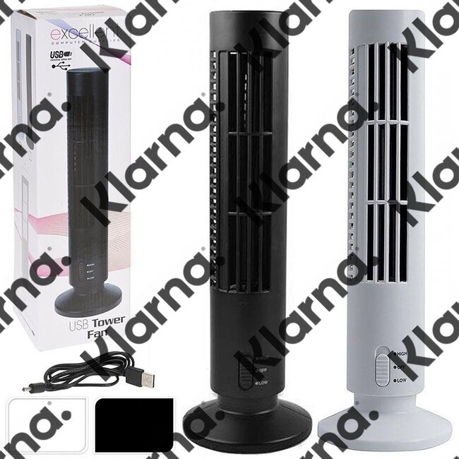 USB Toren ventilator 33 cm wit