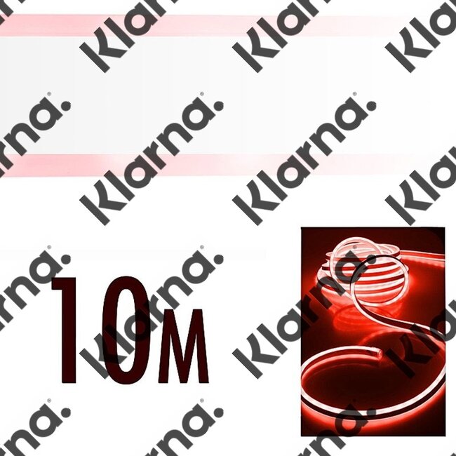LED Neonlight 10 meter rood
