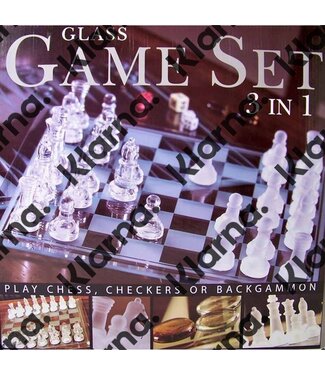 Glazen spellenset (3-in-1)