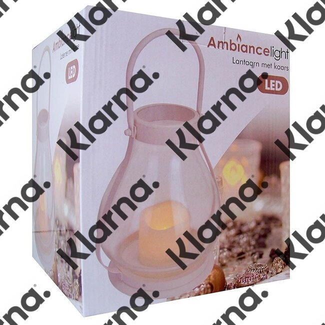 Lantaarn met LED-kaars