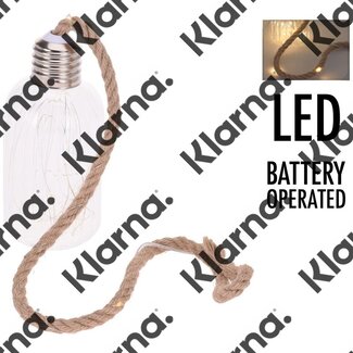 Glazen lamp met 20 LED