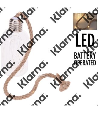 Glazen lamp met 20 LED
