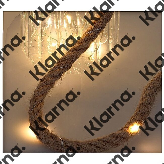 Glazen lamp met 20 LED