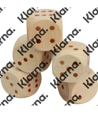 Outdoor Games Houten Dobbelstenen - XXL - 5 stuks
