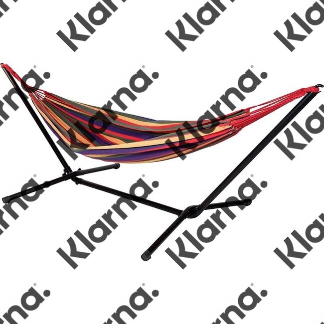 Hangmat met metalen standaard