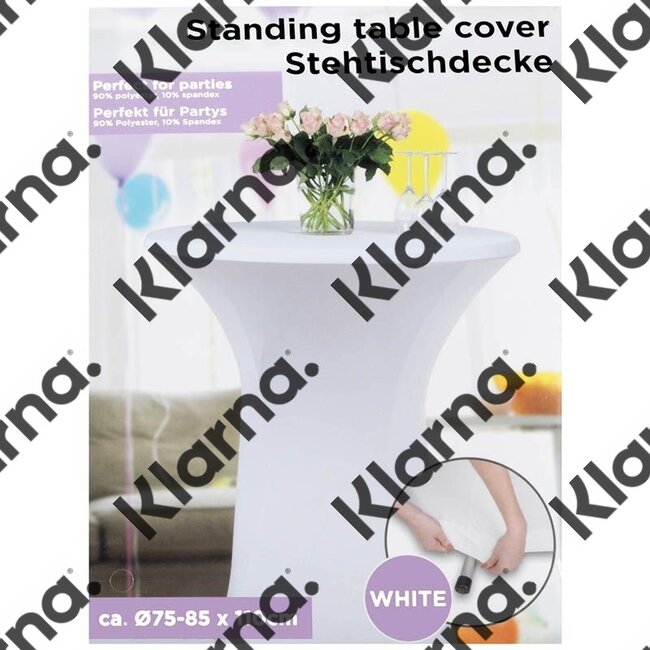 Statafelrok stretch 75-85cm wit