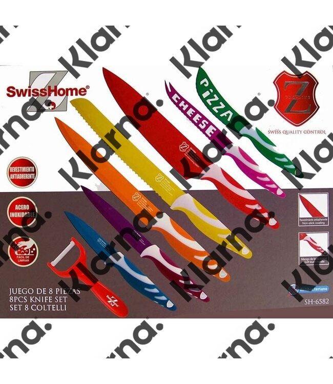 Swiss Home RVS Messenset 8 delig