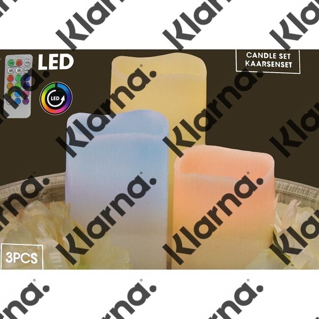 LED kaarsenset met afstandsbediening