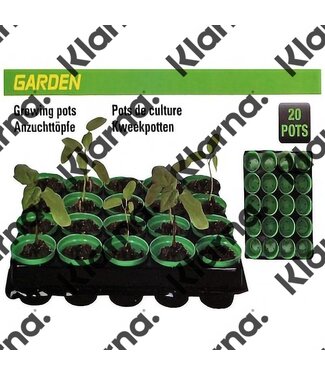 Kinzo Kweekpotten, 20 stuks in tray