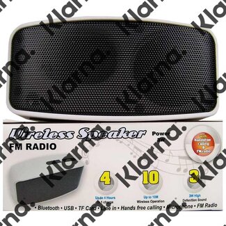 Compacte Bluetooth speaker met radio