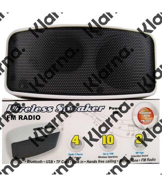 Compacte Bluetooth speaker met radio