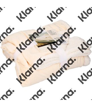 Vachtdeken 160 x 130 cm - beige