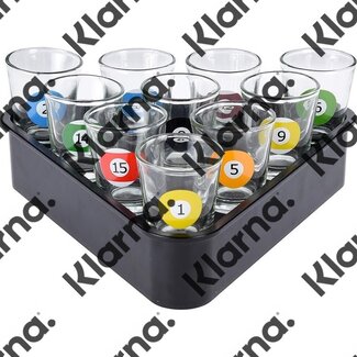 Shotglaasjes biljartstyle