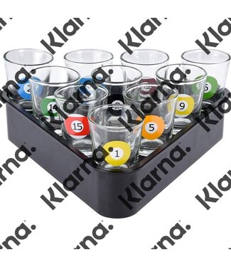 Shotglaasjes biljartstyle