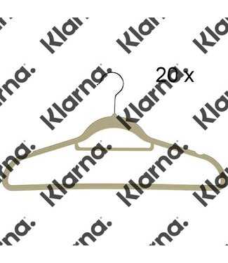 Kledinghanger vilt - set van 20 - beige
