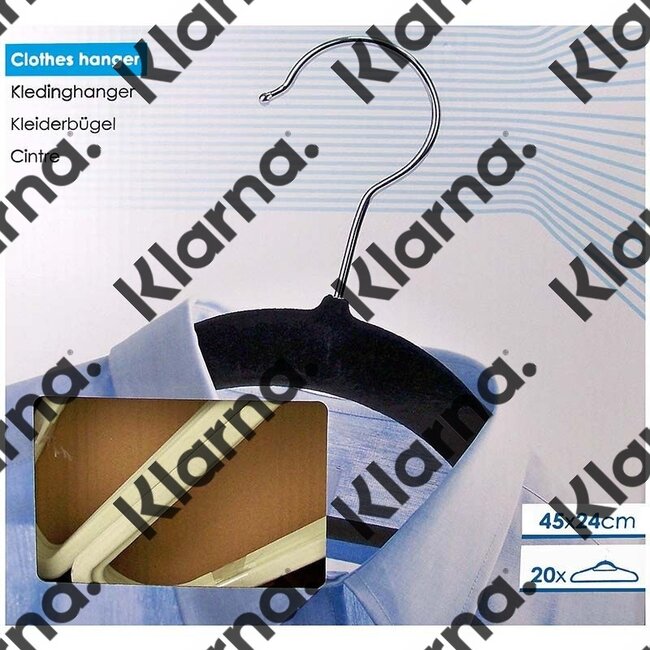 Kledinghanger vilt - set van 20 - beige