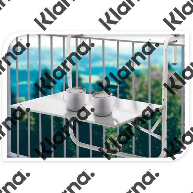 Ambiance Balkontafel 60x43cm - mat wit