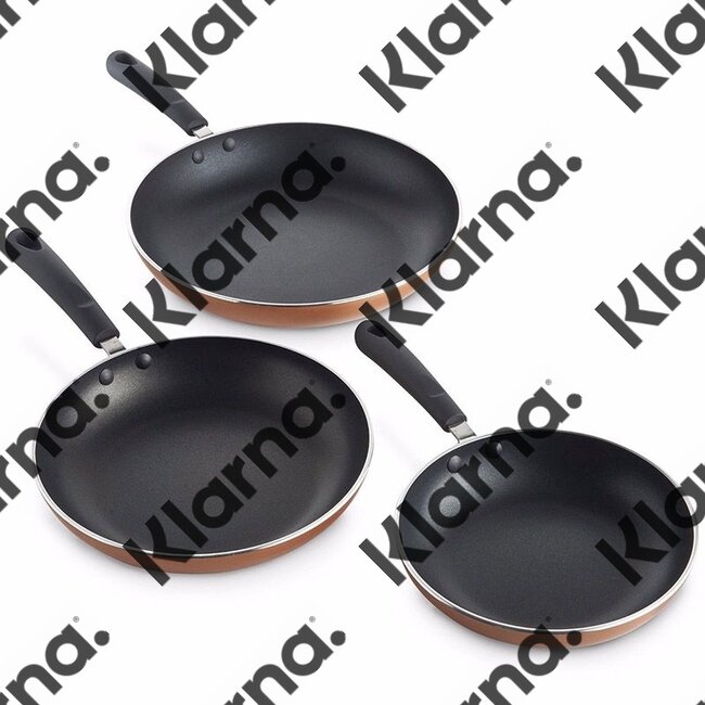 San Ignacio Koekenpannen(3x) met glazen deksels (2x)