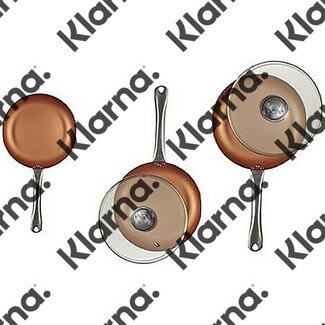 San Ignacio Koekenpannen(3x) met glazen deksels (2x)