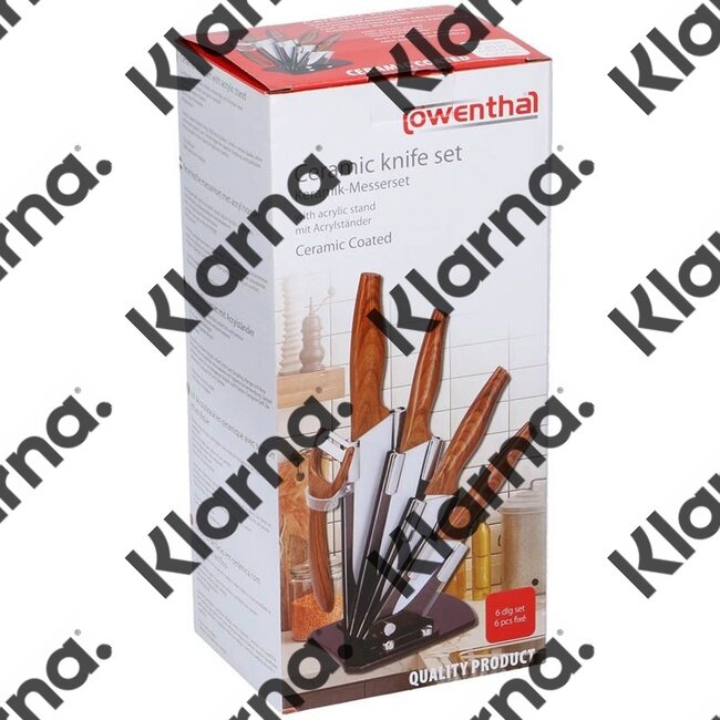 Lowenthal Keramische messenset met houder