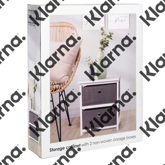 Opbergkastje met 2 lades - MDF